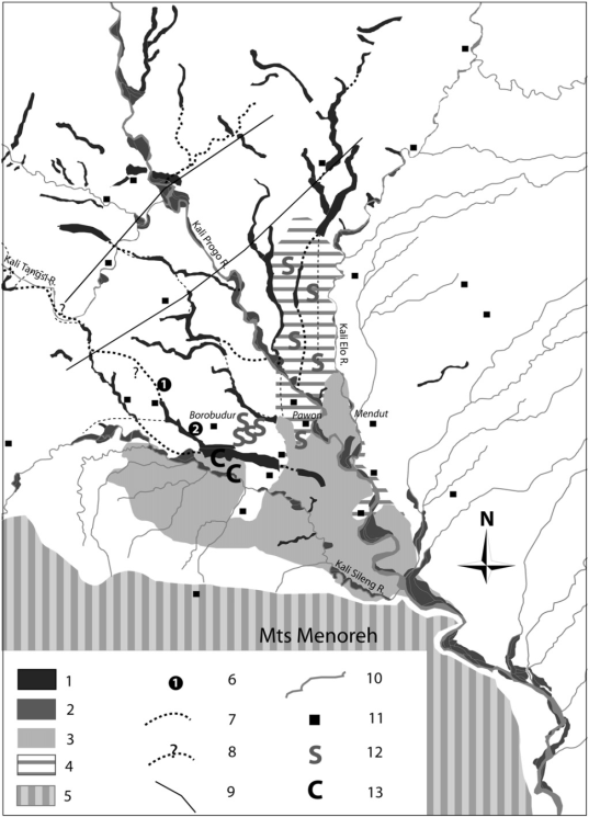 Synthetic map of the Borobudur basin (Gomez et al, 2010)